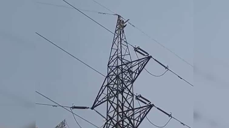 Man Climbs High-Voltage Electric Pole In Noida, Dances On Top. Video Emerges — WATCH