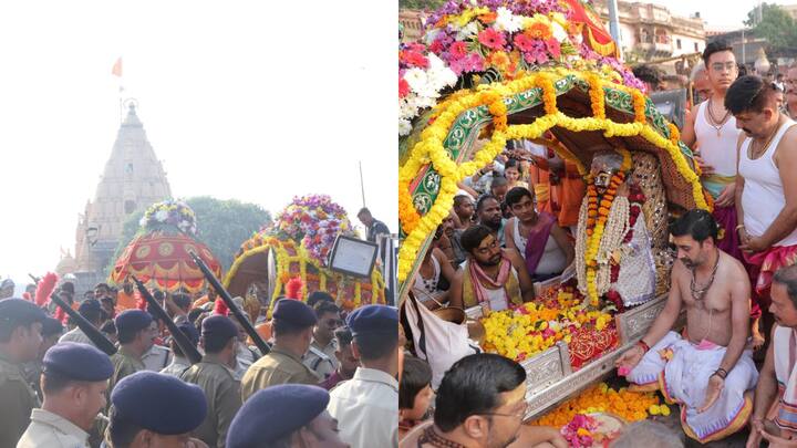 Mahakal Sawari 2024: कार्तिक के दूसरे सोमवार को चंद्रमौलीश्वर रूप में महाकाल सवारी पर निकले. शहरवासियों ने उनका स्वागत किया. भगवान महाकाल को द्वादश ज्योतिर्लिंगों में तीसरे स्थान पर गिना जाता है.