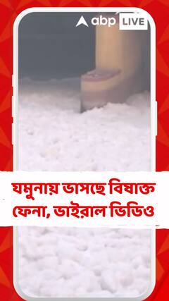 যমুনায় ভাসছে বিষাক্ত ফেনা, ভাইরাল হল ভিডিও