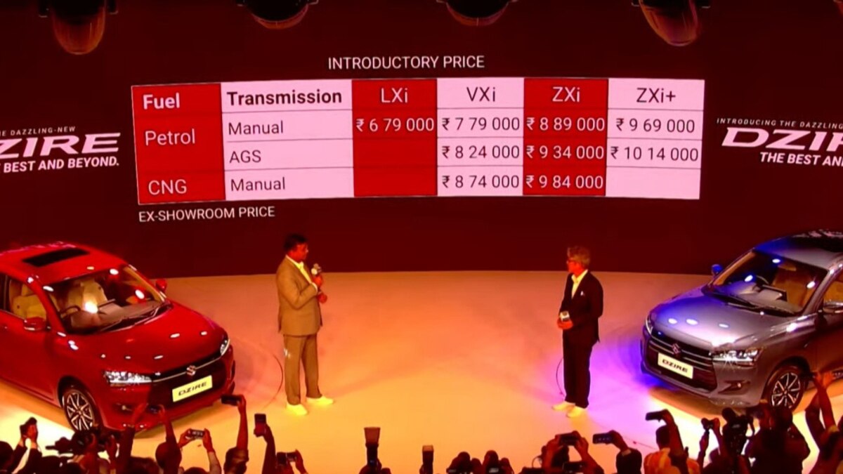 New Maruti Suzuki Dzire 2024 Launched At Rs 6.7 Lakh