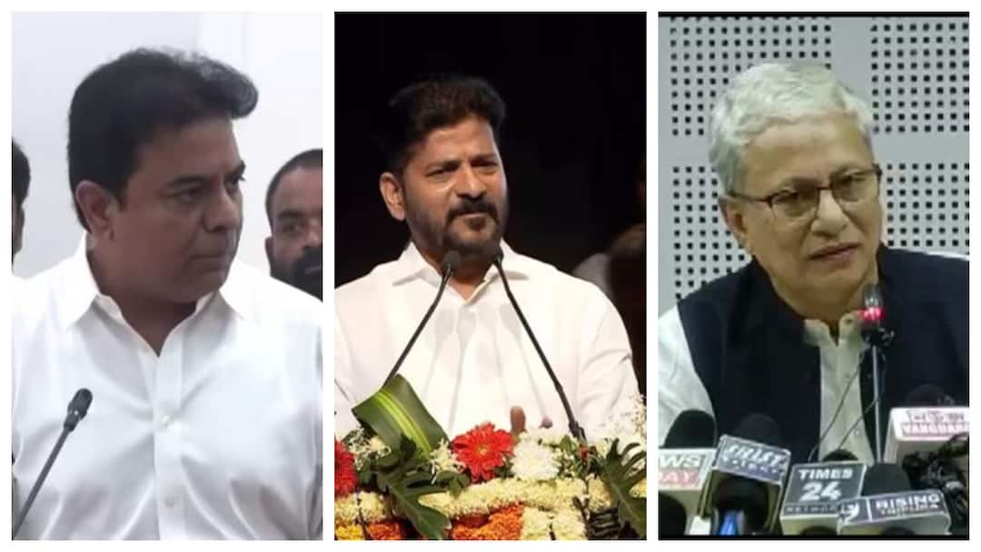 telangana governor Jishnu Dev Varma telangana cm revanth redd brs working president ktr in delhi Telangana News : ఢిల్లీకి చేరిన తెలంగాణ రాజకీయం- ఆసక్తి రేపుతున్న ముగ్గురి పర్యటన