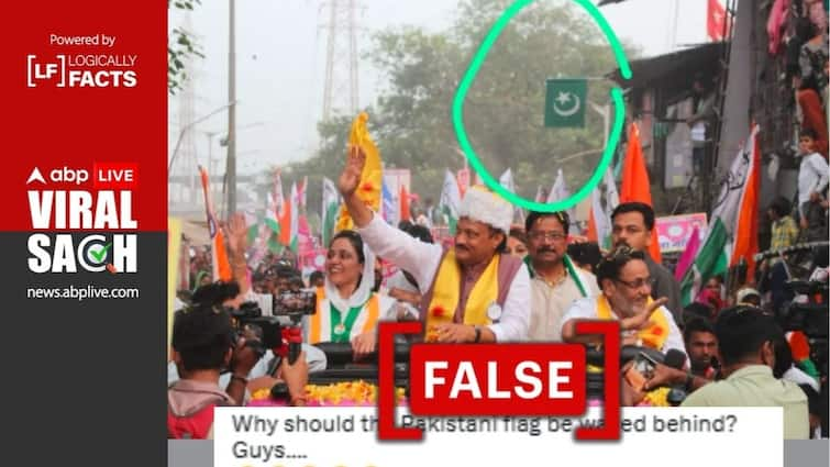 Fact Check: Islamic Flag At NCP Leader’s Maharashtra Rally Falsely Dubbed Pakistani Flag