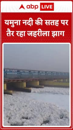 Toxic Foam Floats on Yamuna River's Surface, Raising Environmental Concerns