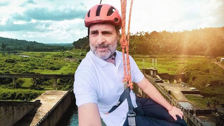 WATCH: Rahul Gandhi Rides Kerala’s Longest Zipline, Vows With Priyanka To Make Wayanad Top Tourist Destination