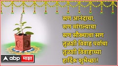 Tulsi Vivah 2024 Wishes : तुळशी विवाहाच्या शुभ मुहूर्तावर मित्र-मंडळी, नातेवाईकांना द्या खास शुभेच्छा; पाठवा 'हे' हटके मेसेजेस, फोटोज
