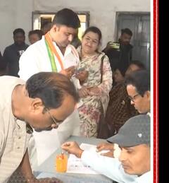 कांग्रेस प्रत्याशी आकाश शर्मा ने किया मतदान | ABP Shorts