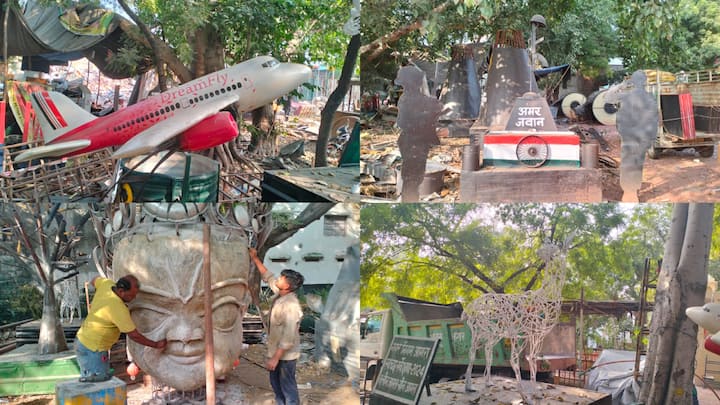 Scrap Sculptors in Agra: आगरा में हर रोज बड़ी संख्या में देश विदेश से लोग ताज महल के दीदार के लिए पहुंचते हैं. नगर निगम ने इस बार शहर की सुंदरता बढ़ाने खास प्लान तैयार किया है.