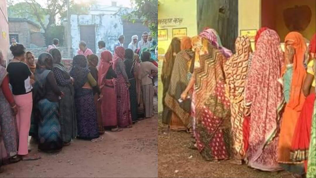 विजयपुर में पोलिंग बूथों पर महिलाओं की लंबी कतारें, EVM में कैद होगी BJP-कांग्रेस के प्रत्याशियों की किस्मत MP By Election 2024 Long queues of women voters at polling booths in Vijaypur Assembly constituency ann विजयपुर में पोलिंग बूथों पर महिलाओं की लंबी कतारें, EVM में कैद होगी BJP-कांग्रेस के प्रत्याशियों की किस्मत