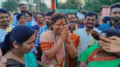 कर्नाटकात 5 योजना जाहीर करून पहिल्याच कॅबिनेटमध्ये लागू केल्या, तेच गॅरेंटी कार्ड महाराष्ट्रात; कोल्हापूरच्या सुनेचं महायुतीला जोरदार प्रत्युत्तर