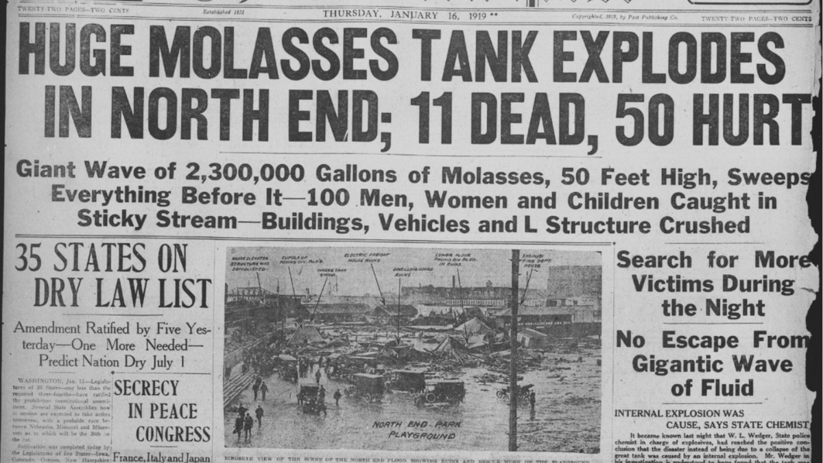 The Great Boston Molasses Flood Of 1919: US's Bitter History With A Sweet, Sticky Liquid