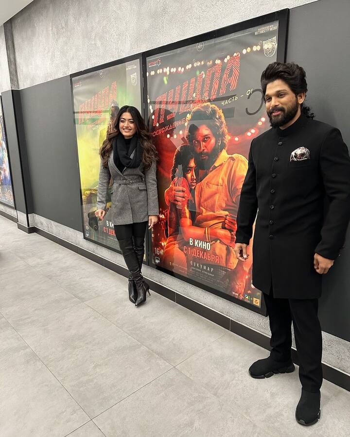 Sharing throwback images, Mandanna wrote in the caption, “The trailer for Pushpa 2 drops soon so I was looking back at all my memories from Pushpa 1and I realised I hadn’t shared anything with you guys.. so here goes!