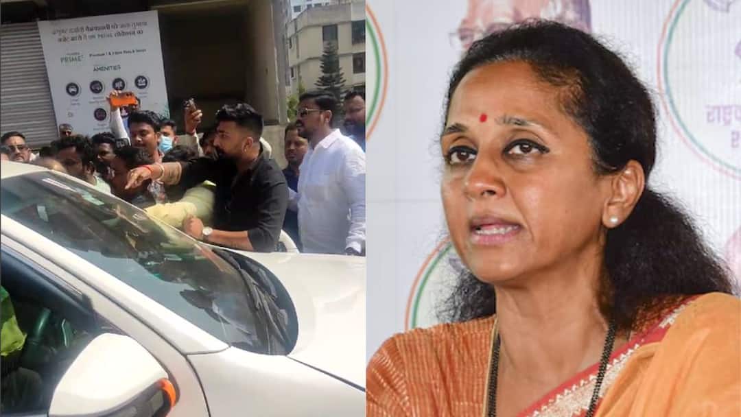 नाशिक पूर्व मतदारसंघात ढिकले-गीतेंच्या कार्यकर्त्यांमध्ये जोरदार बाचाबाची, सुप्रिया सुळे सभा रद्द करून पोलीस आयुक्तालयात Maharashtra Assembly Election 2024 Clash between Rahul Dhikle and Ganesh Gite supporters in Nashik East Assembly Constituency Supriya Sule canceled rally and reached the Nashik Police Commissioner Office नाशिक पूर्व मतदारसंघात ढिकले-गीतेंच्या कार्यकर्त्यांमध्ये जोरदार बाचाबाची, सुप्रिया सुळे सभा रद्द करून पोलीस आयुक्तालयात