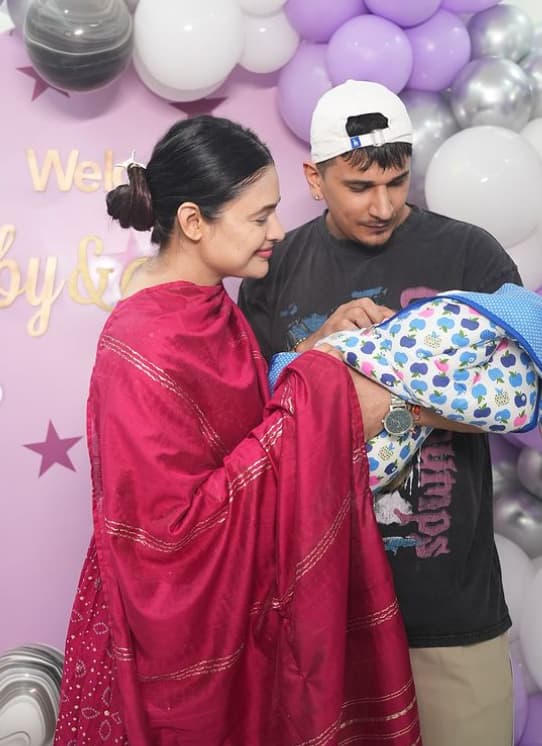 Prince Narula and Yuvika Chaudhary's little princess is also celebrating her first Children's Day today. Prince and Yuvika had a grand wedding in 2018.