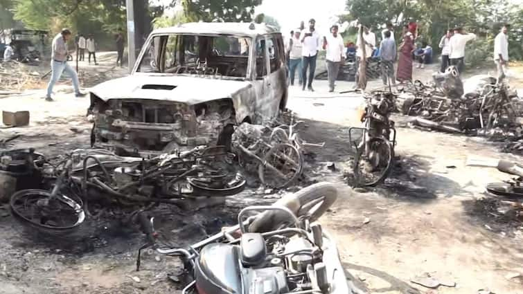 Violence Escalates In Tonk As Mob Torches Vehicles After Congress Rebel Slaps SDM During Bypolls