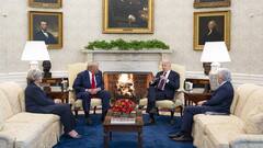 Biden Trump Meeting: ચૂંટણી પરિણામો પછી ટ્રમ્પને પ્રથમવાર મળ્યા રાષ્ટ્રપતિ બાઇડન, કહ્યુ- 'વેલકમ બેક'