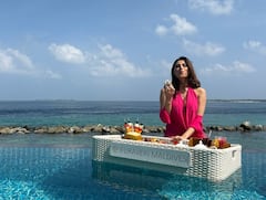 Palak Tiwari Poses In Chic Black Bikini From Her Dreamy Maldives Vacation, Check Out All Pics