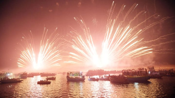 Dev Deepawali was celebrated on Friday (November 15) at the Varanasi Ghats in Uttar Pradesh on the occasion of Kartik Purnima. (Source: X/@myogiadityanath)