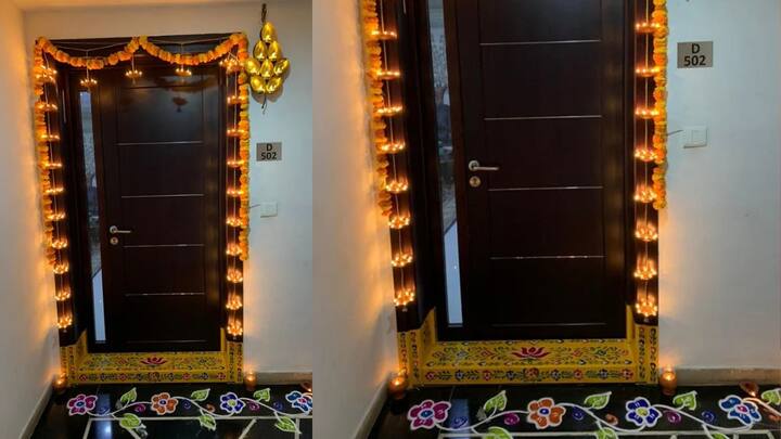 तुळशीच्या झाडाव्यतिरिक्त घराच्या मुख्य प्रवेशद्वाराच्या दोन्ही बाजूला दिवे लावल्याने लक्ष्मीचा वास होतो आणि आर्थिक स्थिती सुधारते.