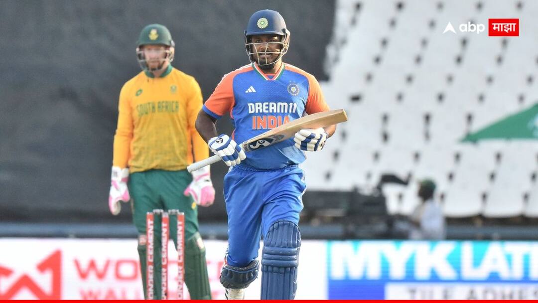 Sanju Samson becomes third Indian with three-plus T20I tons record for most T20I centuries among wicketkeepers marathi news Sanju Samson : संजू सॅमसनची वादळी खेळी! पाच सामन्यांत ठोकले तिसरे शतक, वर्ल्ड रेकॉर्डला गवसणी