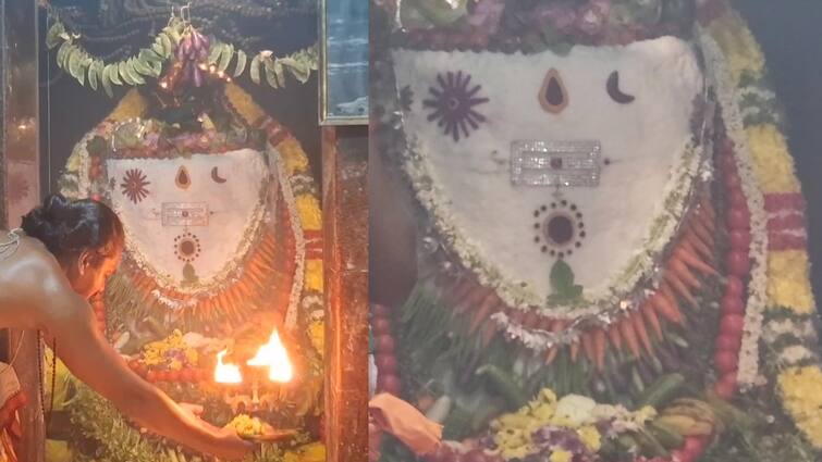 Aippasi Annabishekam held on Kanchipuram Kailasanathar Temple today TNN   Annabishekam : காண கண் கோடி வேண்டும்.. அன்னாபிஷேகத்தில் காட்சியளித்த சிவபெருமான்..