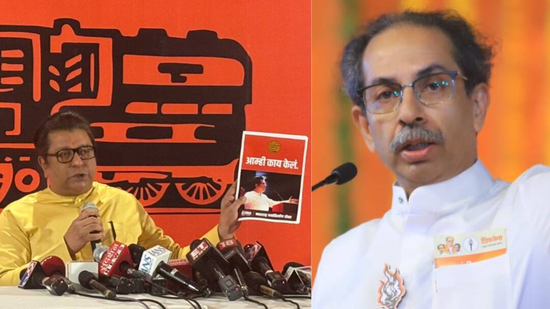 Raj Thackeray MNS election manifesto Amhi He karu criticized Uddhav Thackeray Shivsena commitment to build shivaji maharaj temples in Maharashtra Raj Thackeray: उबाठाच्या जाहीरनाम्यातील आश्वासनावर राज ठाकरेंनी बोट ठेवलं, म्हणाले, 'शिवाजी महारांजांची मंदिरं सगळीकडे नकोत....'