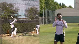 Rishabh pant seen bowling bounder jasprit bumrah practice session border gavaskar trophy 2024 india vs australia read article in Gujarati