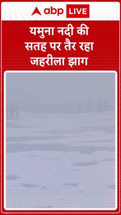 Toxic Foam Spreads Across Yamuna River's Surface, Raising Pollution Alarms