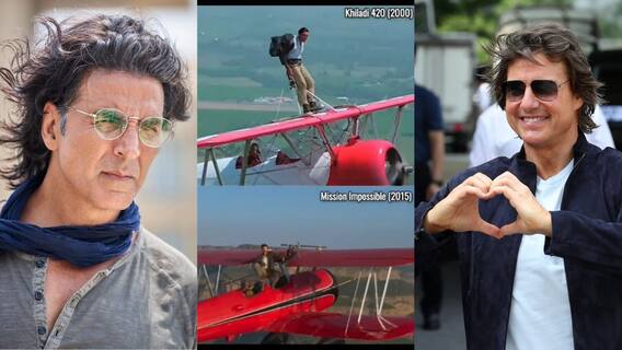 काय सांगता? चक्क टॉम क्रूझनं खिलाडी कुमारला केलं कॉपी; 24 वर्षांपूर्वी हवेत लटकून अक्षयनं केलेलं शूट, अगदी तसाच सेम टू सेम स्टंट 'मिशन इम्पॉसिबल 8'मध्ये
