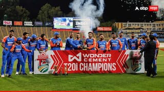 India win series 3-1 South Africa Suryakumar Yadav Continues MS Dhoni Tradition Hands Over Winning Trophy To Youngsters marathi news