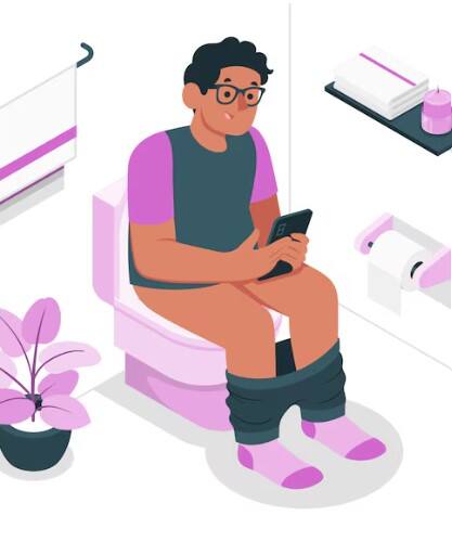 ਟਾਇਲਟ ਵਿਚ 5 ਤੋਂ 10 ਮਿੰਟ ਤੋਂ ਵੱਧ ਸਮਾਂ ਬਿਤਾਉਣਾ ਨੁਕਸਾਨਦੇਹ ਹੋ ਸਕਦਾ ਹੈ। ਲੰਬੇ ਸਮੇਂ ਤੱਕ ਬੈਠਣ ਨਾਲ ਪੇਲਵਿਕ ਏਰੀਆ 'ਤੇ ਵਾਧੂ ਦਬਾਅ ਪੈਂਦਾ ਹੈ, ਜਿਸ ਨਾਲ ਅਨਲ ਮਾਸਪੇਸ਼ੀਆਂ ਕਮਜ਼ੋਰ ਹੋ ਸਕਦੀਆਂ ਹਨ ਅਤੇ ਪੇਲਵਿਕ ਫਲੋਰ ਡਿਸਫੰਕਸ਼ਨ ਵਰਗੀਆਂ ਸਮੱਸਿਆਵਾਂ ਪੈਦਾ ਹੋ ਸਕਦੀਆਂ ਹਨ।