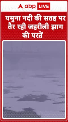 Toxic Foam Layers Float on Yamuna River's Surface | ABP News