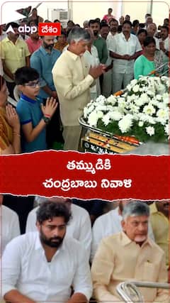 తమ్ముడికి చంద్రబాబు నివాళి