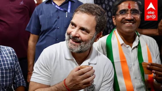 Rahul Eating Poha : ’’ஆஹா…என்ன ருசி’’ ரோட்டுக்கடை போஹா!ருசித்து சாப்பிட்ட ராகுல்