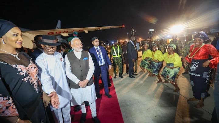 The federal minister presented Modi with the 'Key to the City' of Abuja. The key symbolises the trust and honour bestowed on the prime minister by the people of Nigeria, said MEA in a post on X. Image: X/@narendramodi