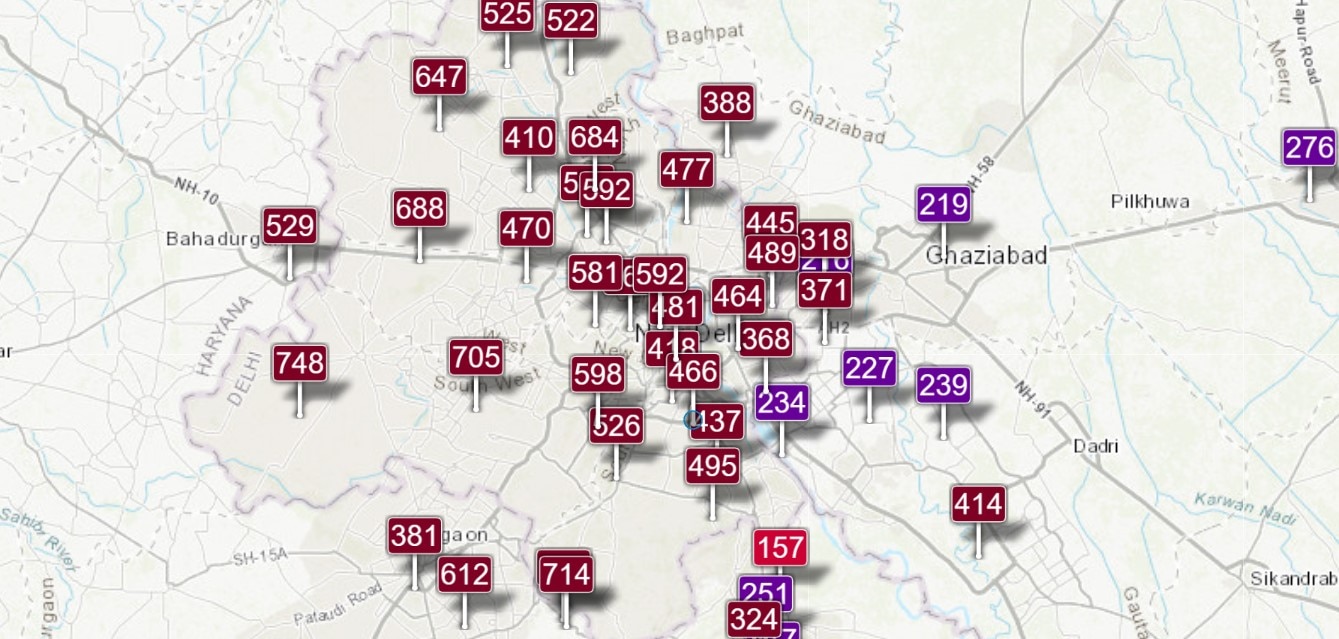 Delhi Air Quality Worsens To 'Severe Plus' Category, AQI Above 700 In Some Places