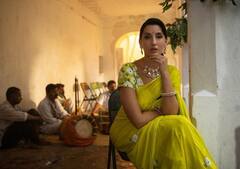 Nora Fatehi: નોરા ફતેહીએ સાડીમાં બતાવ્યો બોલ્ડ અંદાજ, ફેન્સ થયા ફિદા, જુઓ તસવીરો