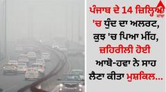 ਪੰਜਾਬ ਦੇ 14 ਜ਼ਿਲ੍ਹਿਆਂ 'ਚ ਧੁੰਦ ਦਾ ਅਲਰਟ, ਕੁਝ 'ਚ ਪਿਆ ਮੀਂਹ, ਜ਼ਹਿਰੀਲੀ ਹੋਈ ਆਬੋ-ਹਵਾ ਨੇ ਸਾਹ ਲੈਣਾ ਕੀਤਾ ਮੁਸ਼ਕਿਲ