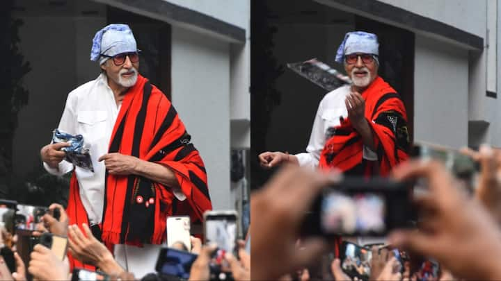 Amitabh Bachchan Sunday Darshan Pics: सदी के महानायक अमिताभ बच्चन ने एक बार फिर संडे के दिन अपने बंगले में हजारों फैंस से मुलाकात की. जिसकी तस्वीरें सोशल मीडिया पर सामने आई हैं.