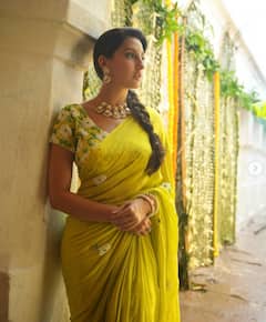 Nora Fatehi: डोळ्यात काजळाची रेघ, लांबसडक वेणी, नाेरा फतेहीच्या लुकने चाहते खिळले, पारंपरिक पेहरावातले फोटो पाहिलेत का?