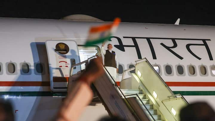 Prime Minister Narendra Modi arrived in Nigeria on Saturday on the first leg of his three-nation visit. Image: X/@narendramodi