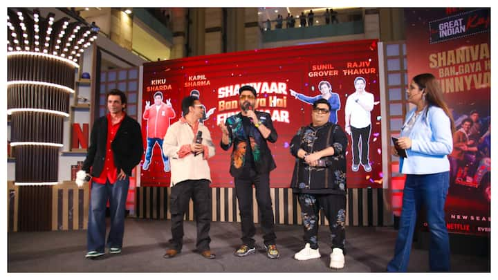 Gurugram’s Ambience Mall recently hosted an unforgettable evening as the team from The Great Indian Kapil Show Season 2 took the stage for a laughter-filled live performance.