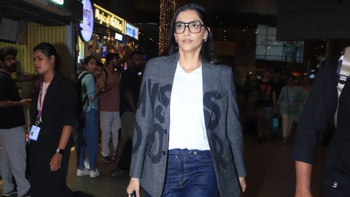 Here’s a closer look at how Sonam Kapoor made comfort and style her priority with this chic airport ensemble.