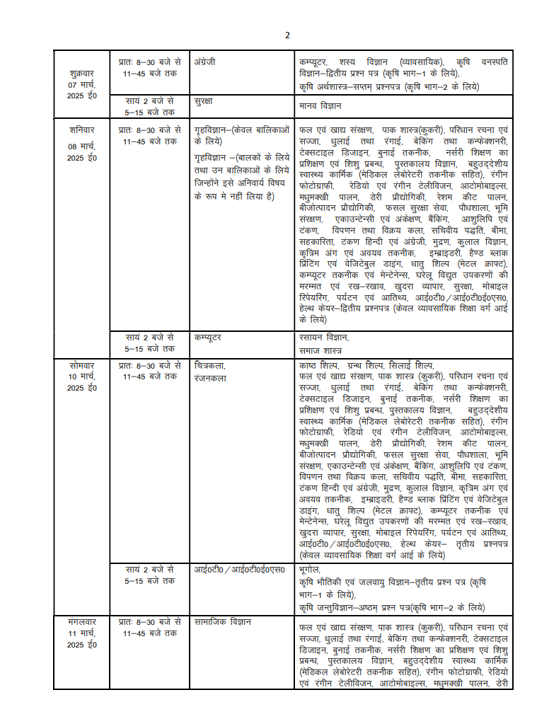 UP Board Exam 2025 Date: यूपी में हाईस्कूल और इंटरमीडिएट परीक्षा की डेट घोषित, एक क्लिक में देखें पूरी डिटेल