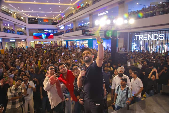 Kapil Sharma, known for his quick wit, took the performance up a notch by showing off his singing chops.