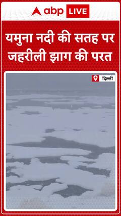 Toxic Foam Blankets Yamuna River in Delhi | ABP News