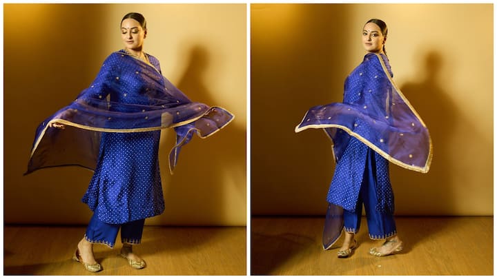 Sonakshi Sinha recently delighted her fans with a series of pictures where she embraced her desi side, looking radiant in a traditional Punjabi avatar.