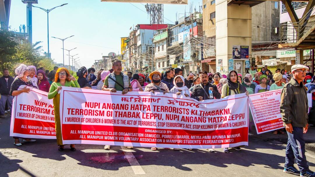 Manipur Crisis Curfew Relaxed In 3 districts Internet Ban Lifted As NDA Calls For Mass Operation Against Militants Manipur Crisis: Curfew Relaxed In 3 districts, Internet Ban Lifted As NDA Calls For 'Mass Operation' Against Militants