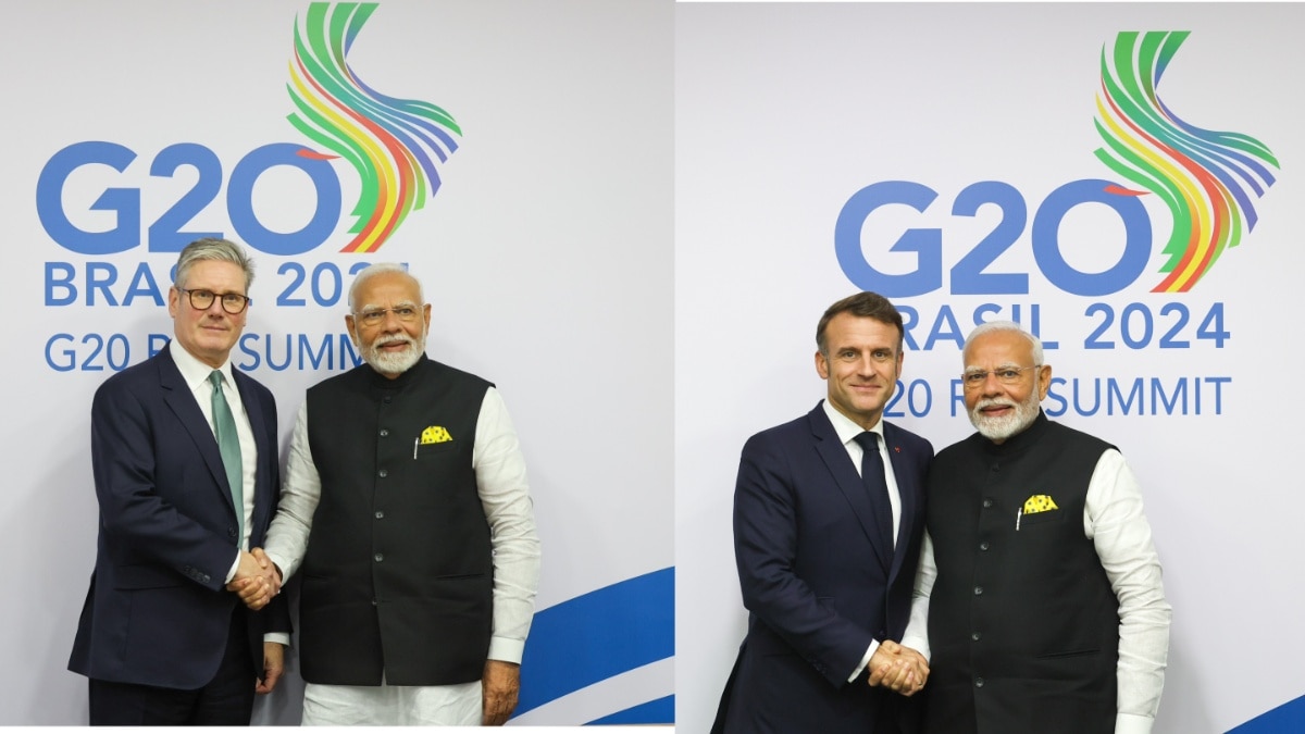 PM Modi Meets UK's Keir Starmer, French President Macron, discusses working closely in space & energy sectors