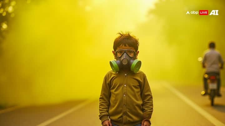 वहीं अगली तस्वीर में एआई ने दिखाया कि अगर हालात जल्द काबू में नहीं किए गए तो लोगों को प्रदूषण के चलते गैस मास्क लगाकर घूमना पड़ सकता है. हालात इतने भयावह हो जाएंगे कि हम सांस भी मुश्किल से ले पाएंगे.