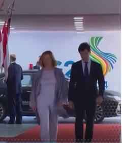 जब G 20 की बैठक में हिस्सा लेने पहुंची Meloni | #shorts